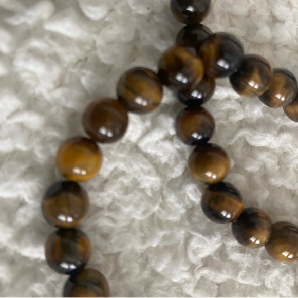 Authentic tiger eye beaded necklace - Picture 4 of 6